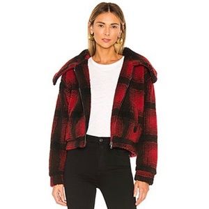 Size XS buffalo plaid Superdown jacket